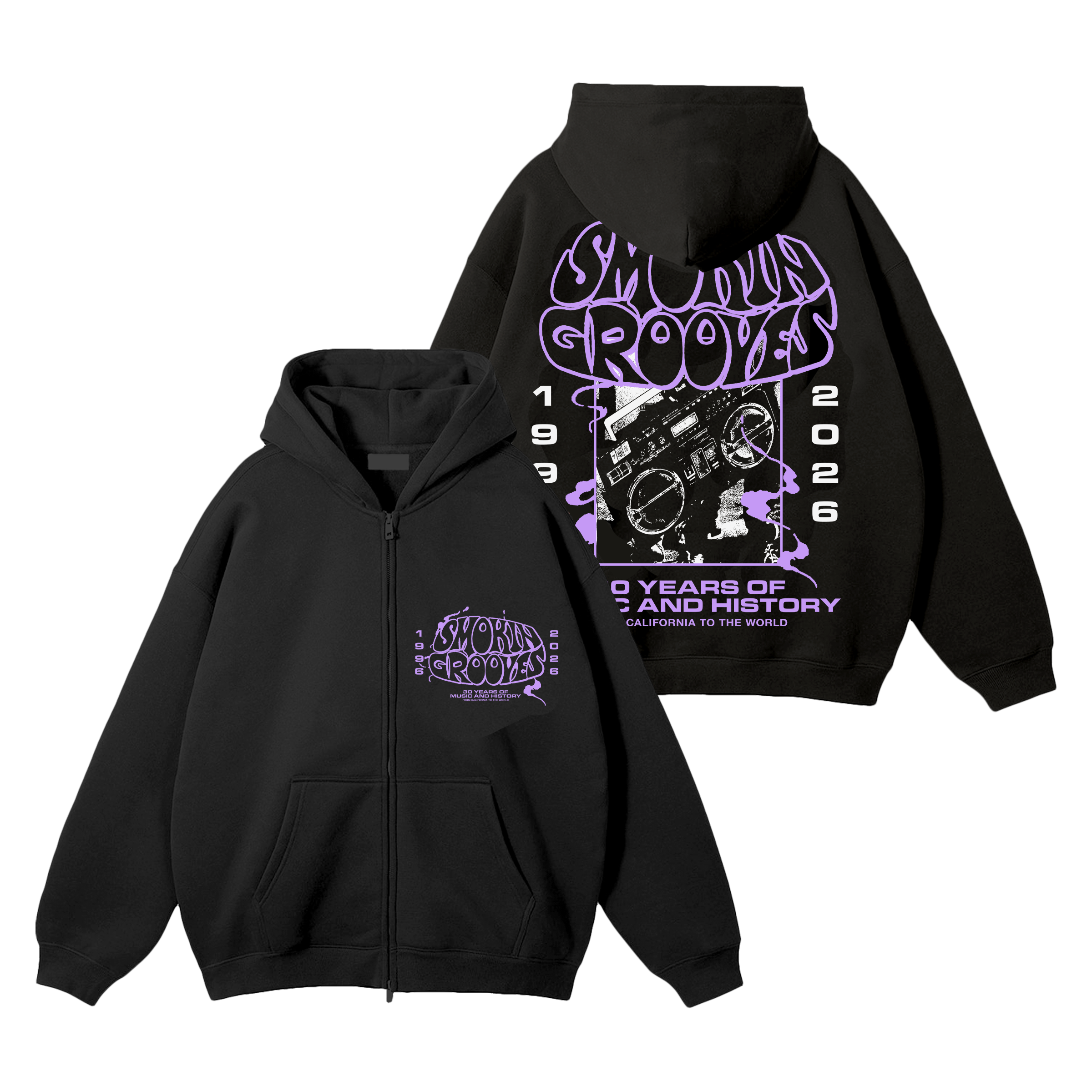 BOOMBOX ZIP HOODIE